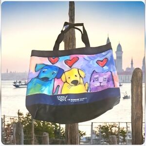 Tote Bag Humane Society Dogs Cats Colorful